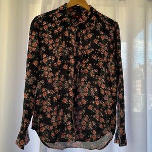 Mens floral button down from 7 For All Mankind, size small